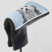 Lowchen schilderen - Kute Original Dog Art Golfheadcover (3/4 voorkant)