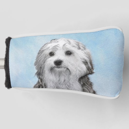 Lowchen schilderen - Kute Original Dog Art Golfheadcover (Voorkant)
