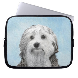 Lowchen schilderen - Kute Original Dog Art Laptop Sleeve
