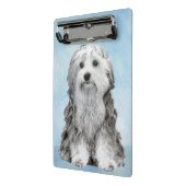 Lowchen schilderen - Kute Original Dog Art Mini Klembord (Angled2)