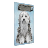Lowchen schilderen - Kute Original Dog Art Mini Klembord (Schuin)