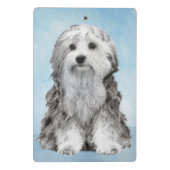 Lowchen schilderen - Kute Original Dog Art Mini Klembord (Achterkant)