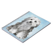 Lowchen schilderen - Kute Original Dog Art Notitieboek (Linkerzijde)