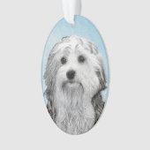 Lowchen schilderen - Kute Original Dog Art Ornament (voorkant)