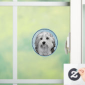 Lowchen schilderen - Kute Original Dog Art Raamsticker (Huis)