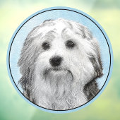 Lowchen schilderen - Kute Original Dog Art Raamsticker (Vel 3)