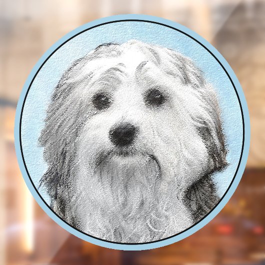 Lowchen schilderen - Kute Original Dog Art Raamsticker (Vel 2)