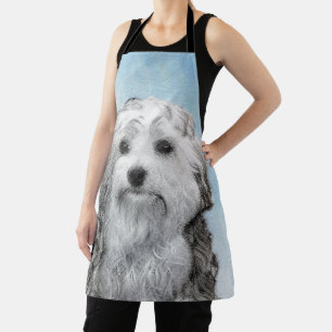 Lowchen schilderen - Kute Original Dog Art Schort