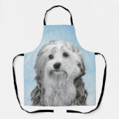 Lowchen schilderen - Kute Original Dog Art Schort (Voorkant)