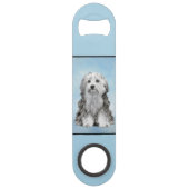 Lowchen schilderen - Kute Original Dog Art Speed Flessenopener (Voorkant)