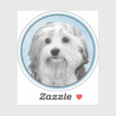 Lowchen schilderen - Kute Original Dog Art Sticker (Vel)