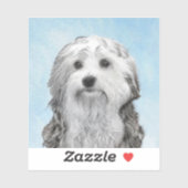 Lowchen schilderen - Kute Original Dog Art Sticker (Vel)