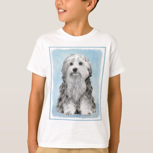 Lowchen schilderen - Kute Original Dog Art T-shirt (Voorkant)