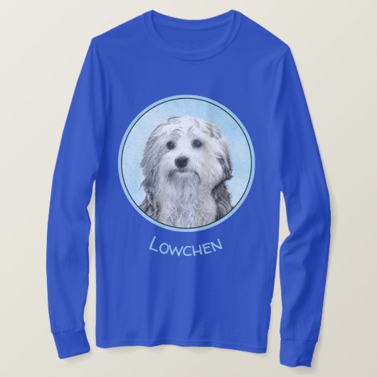 Lowchen schilderen - Kute Original Dog Art T-shirt (Design voorkant)