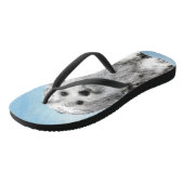 Lowchen schilderen - Kute Original Dog Art Teenslippers (Schuin)
