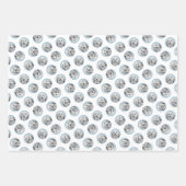 Lowchen Schilderen Zilver en Crème Originele Hond Inpakpapier Vel (Voorkant 2)