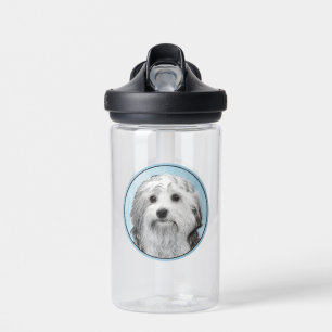 Lowchen Schilderij - Mooie Originele Honden Kunst Waterfles