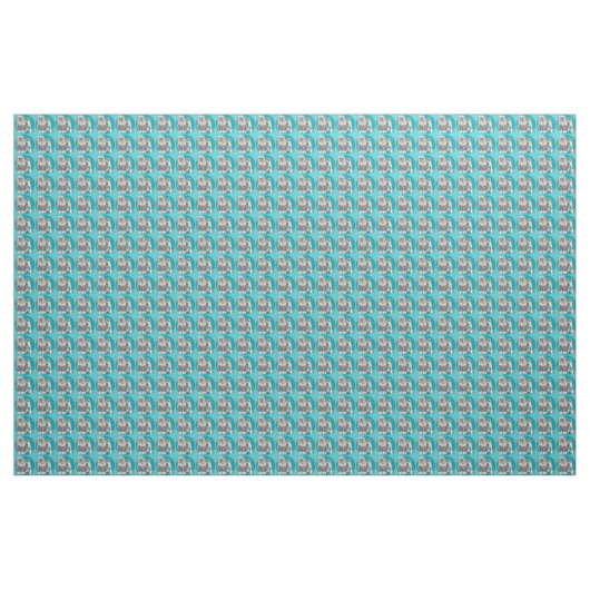 Lowchen Turquoise 2 Stof (Yard (91,4 cm))