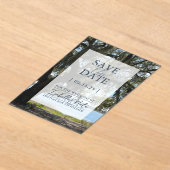 Lowcountry save the date (eiken) acryl uitnodigingen (Laagn)