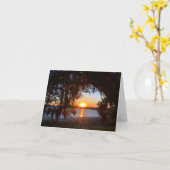 lowcountry sunset notecard kaart (Gele Bloem)