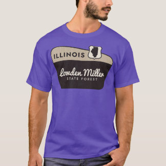 Lowden Miller State Forest Illinois Welkomstbord T-shirt