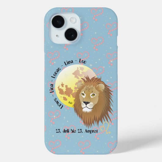 Löwe 23. Juli bis 22. August Apple iPhone Hüllen Case-Mate iPhone Case (Achterkant)