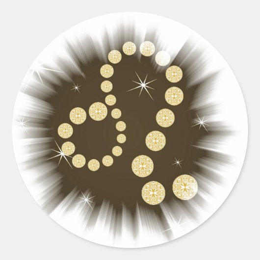 Löwe 23. Juli bis 22. August Aufkleber Ronde Sticker (Voorkant)