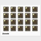 Löwe 23. Juli bis 22. August Aufkleber Vierkante Sticker (Vel)