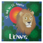 Löwe 23. Juli bis 22. August Fliese Tegeltje (Voorkant)