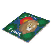 Löwe 23. Juli bis 22. August Fliese Tegeltje (Zijkant)