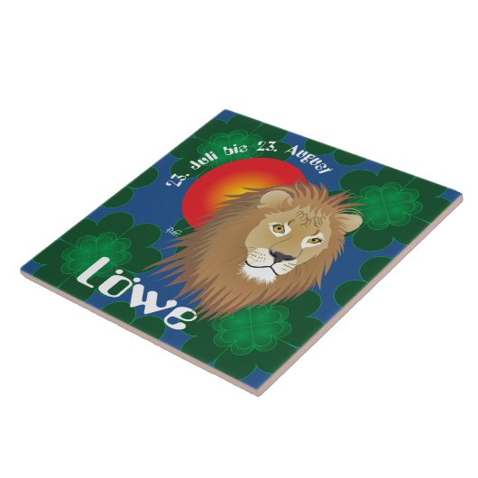 Löwe 23. Juli bis 22. August Fliese Tegeltje (Zijkant)