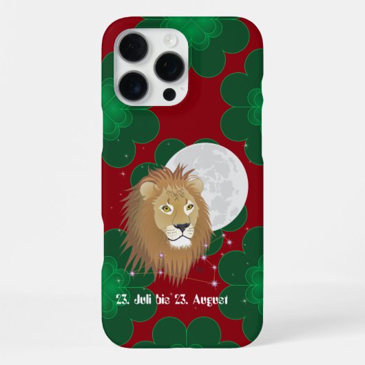 Löwe 23. Juli bis 22. August iPhone Hüllen Hoesje (Achterkant)