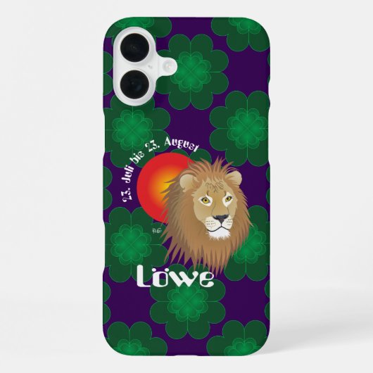 Löwe 23. Juli bis 22. August iPhone Hüllen Hoesje (Achterkant)