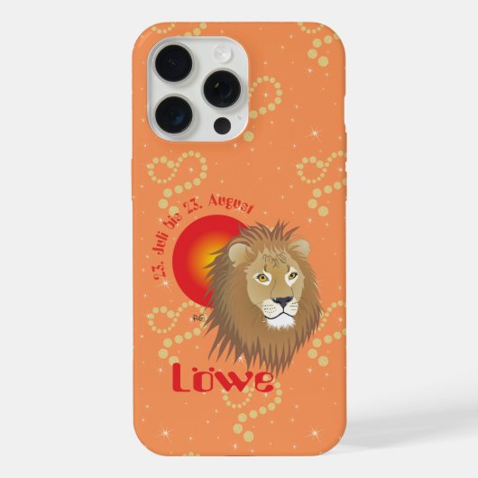 Löwe 23. Juli bis 22. August iPhone Hüllen Hoesje (Achterkant)