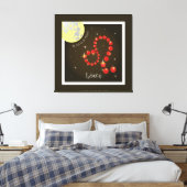 Löwe 23. Juli bis 22. August Leinwand Canvas Afdruk (Insitu (Slaapkamer))