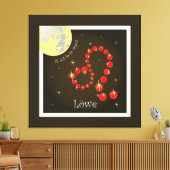 Löwe 23. Juli bis 22. August Leinwand Canvas Afdruk (Insitu (Woonkamer))
