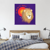 Löwe 23. Juli bis 22. August Leinwand Canvas Afdruk (Insitu (Slaapkamer))