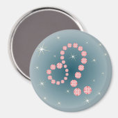 Löwe 23. Juli bis 22. August Magnet (Voorkant / Achterkant)