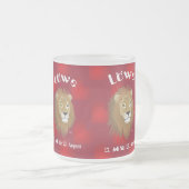 Löwe 23. Juli bis 22. August Tasse Matglas Koffiemok (Voorkant rechts)