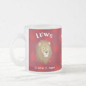 Löwe 23. Juli bis 22. August Tasse Matglas Koffiemok (Links)