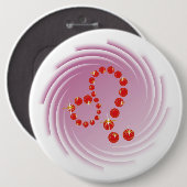 Löwe 23. Juli bis 22. Augustus Buttonnen Ronde Button 6,0 Cm (Voorkant /achterkant)