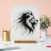 Löwe Acryl Bord (Huwelijk)