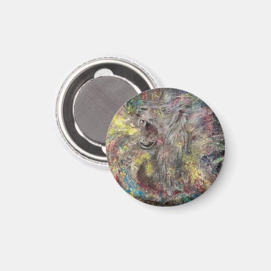 Löwe Auto Magnet (Voorkant / Achterkant)