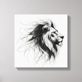 Löwe Canvas Afdruk