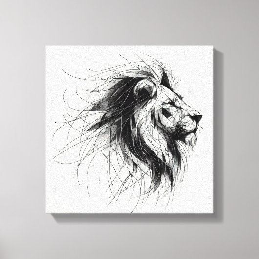 Löwe Canvas Afdruk (Voorkant)