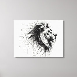 Löwe Canvas Afdruk