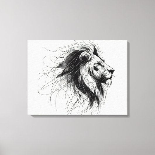 Löwe Canvas Afdruk (Voorkant)