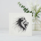 Löwe Feestdagenkaart (Staand voorkant)