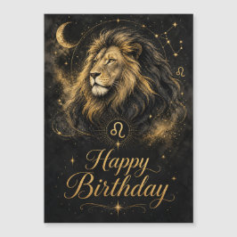 Löwe Happy Birthday Sternzeichen Design