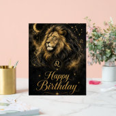 Löwe Happy Birthday Sternzeichen Design Acryl Bord (Huwelijk)